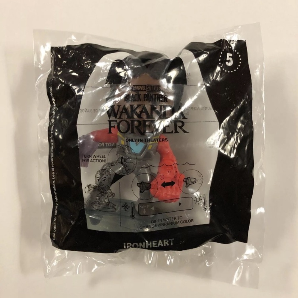 NEW  2022 McDonald’s Happy Meal Toy Black Panther Wakanda Forever #5 IRONHEART